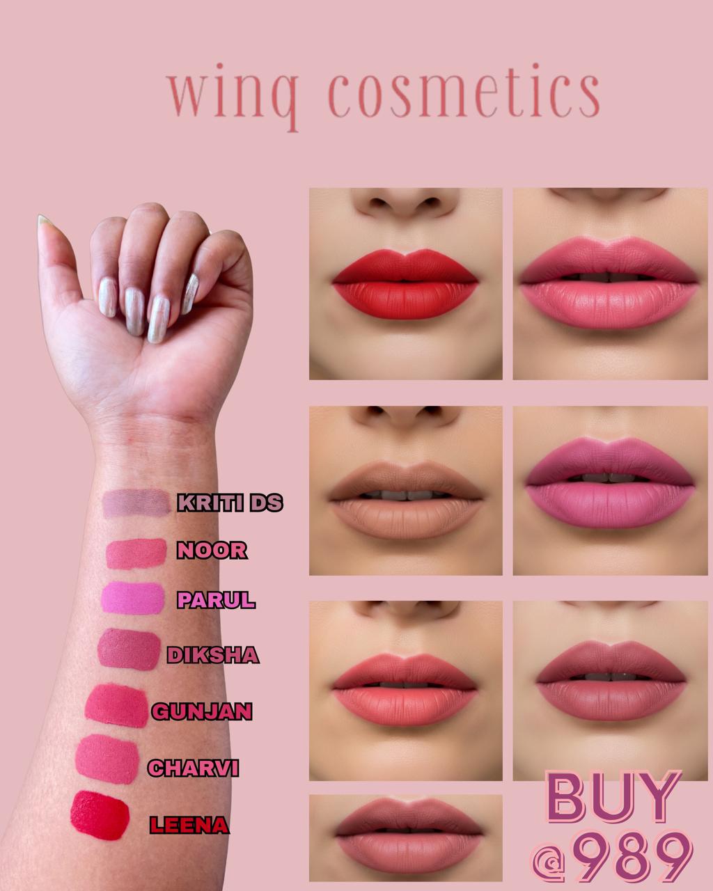 Lipsticks & Blush Combo (10 pc combo) plus free gifts