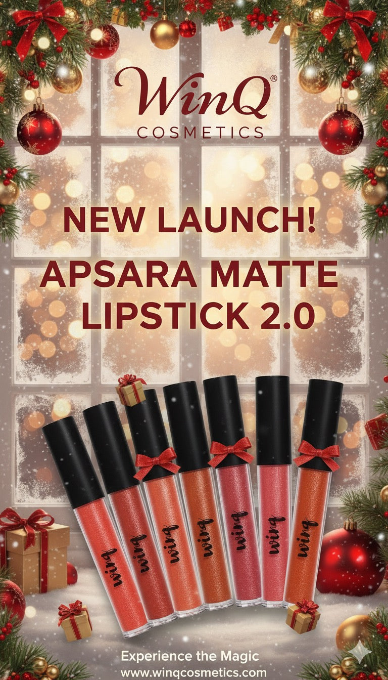 Glitter Matte Lipsticks (Pack of 7) plus free gifts