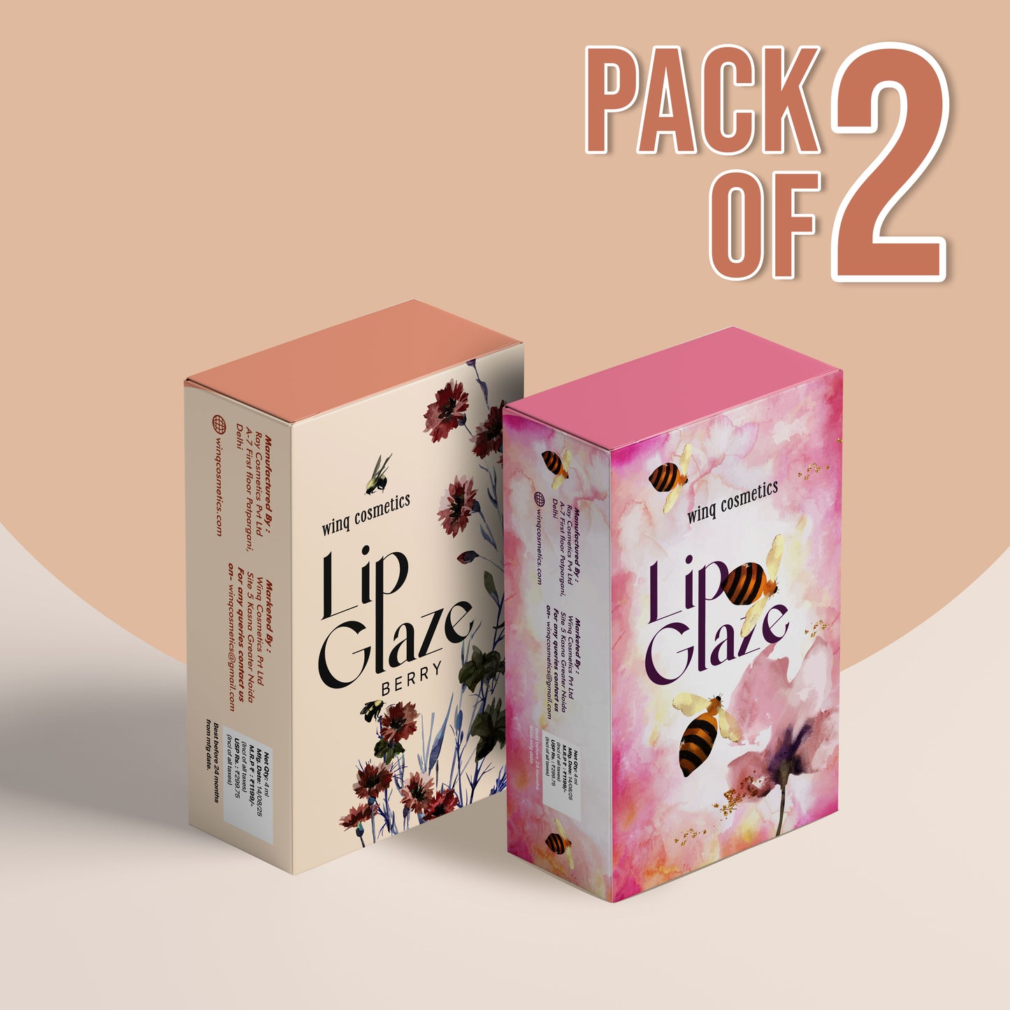 Lip Glaze ( Pack of 2 )
