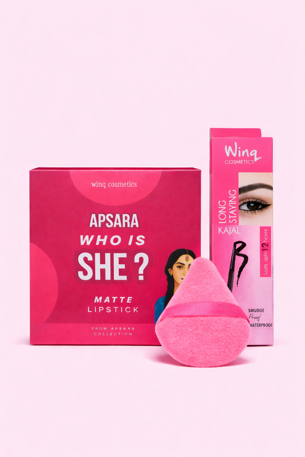 Shimmer Matte Lipsticks Plus kajal and free gift (Pack of 9) plus free gifts