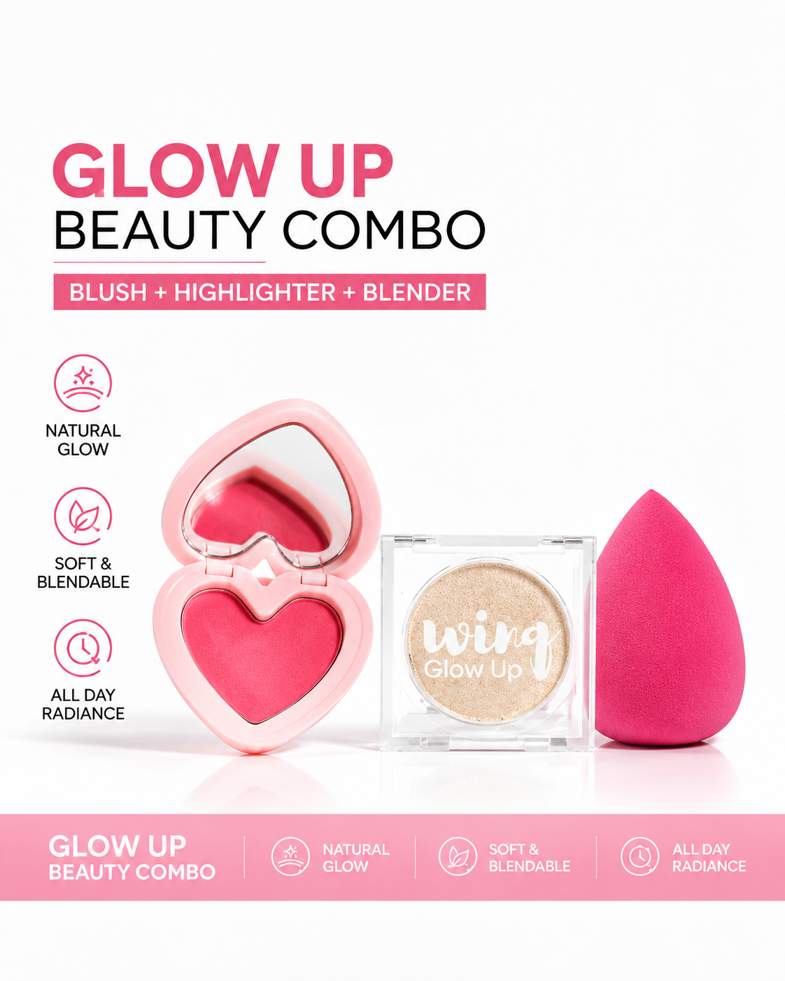 Blush Highlighter Blender✨ (Bundle Of 3)😍✨