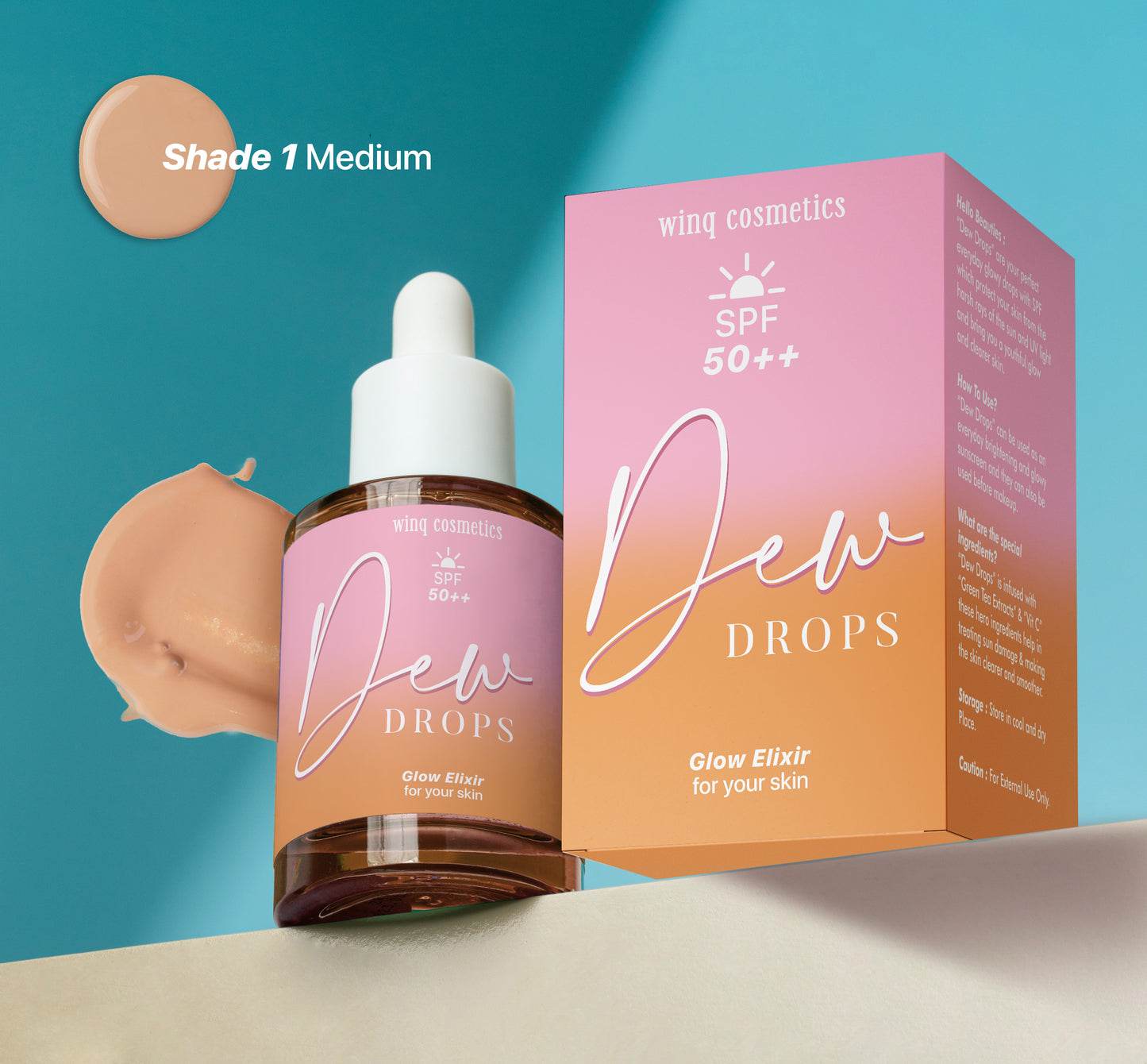 Combo of dew drops+liquid highlighter and blush plus free pizza puff