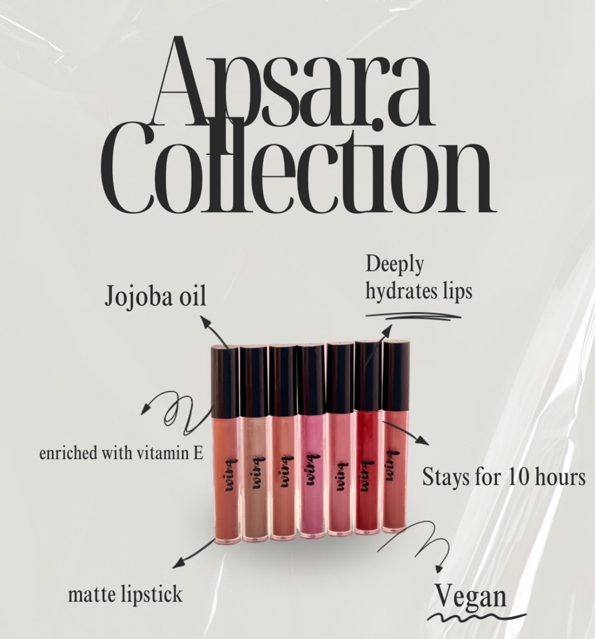 Shimmer Matte Lipsticks and free gift (Pack of 9) plus free gifts