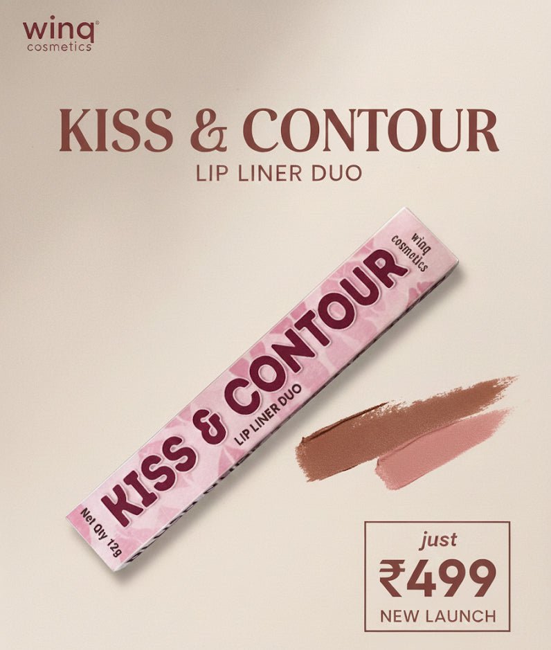 Winq cosmetics Kiss & Contour lip liner duo packaging