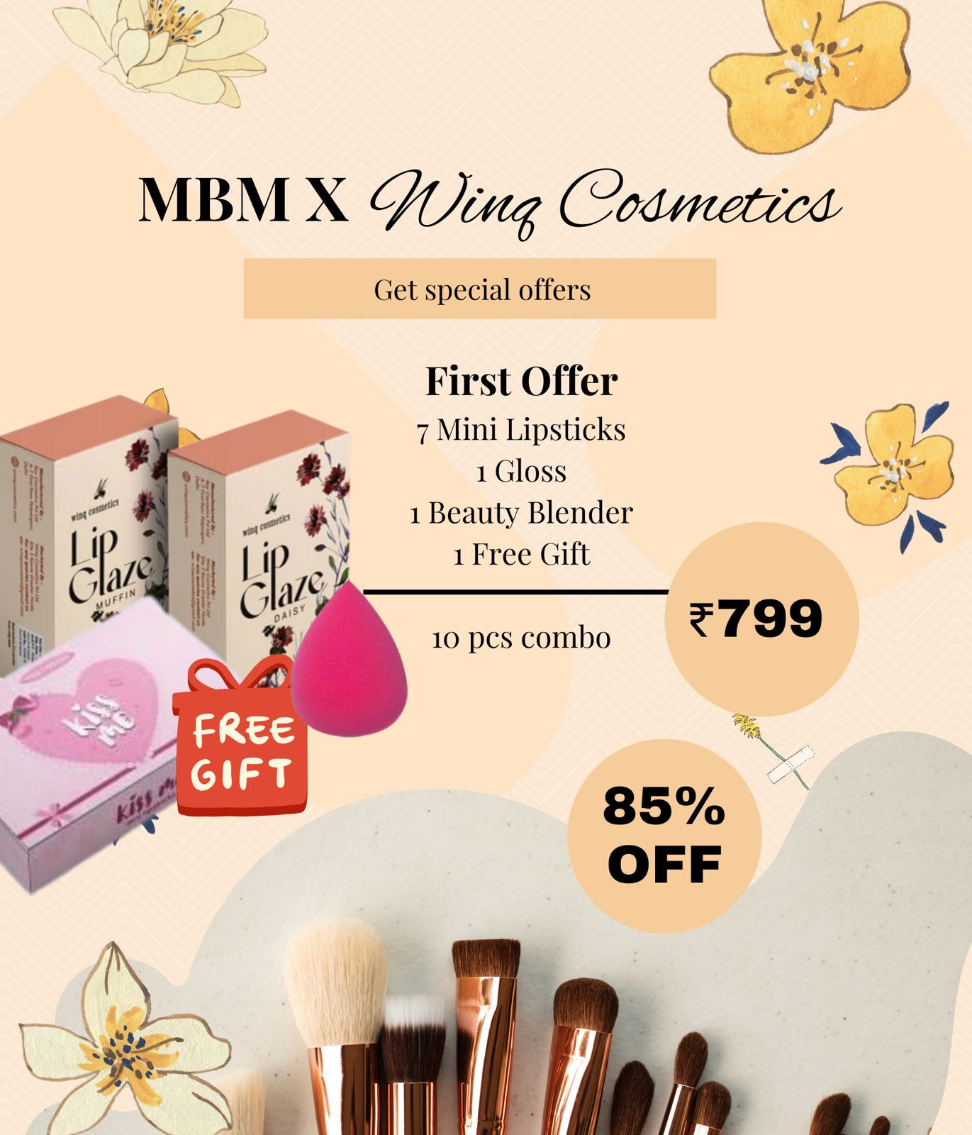 Mini Lipsticks Combo of 10 pcs 😍