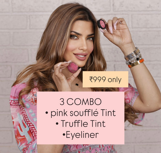COMBO OF 3 (Eyeliner + Pink Soufflé and Truffle Lip n Cheek Tint)