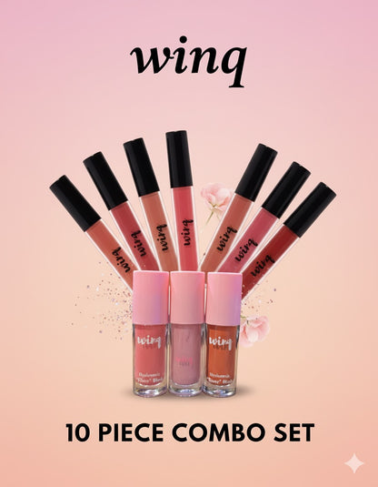 Lipsticks & Blush Combo (10 pc combo) plus free gifts