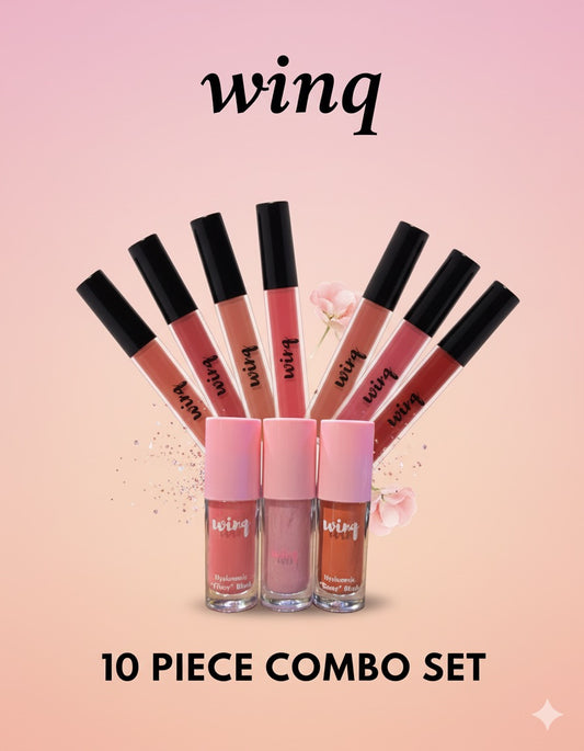 Lipsticks & Blush Combo (10 pc combo) plus free gifts