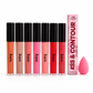 Shimmer Lipsticks plus Lip Liners & gift (Combo of 10)