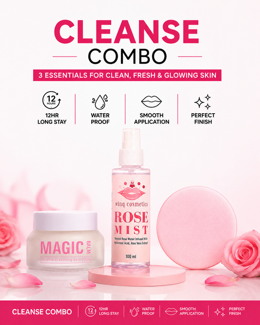 Cleansing Trio (cleansing balm+rose mist+wipe)