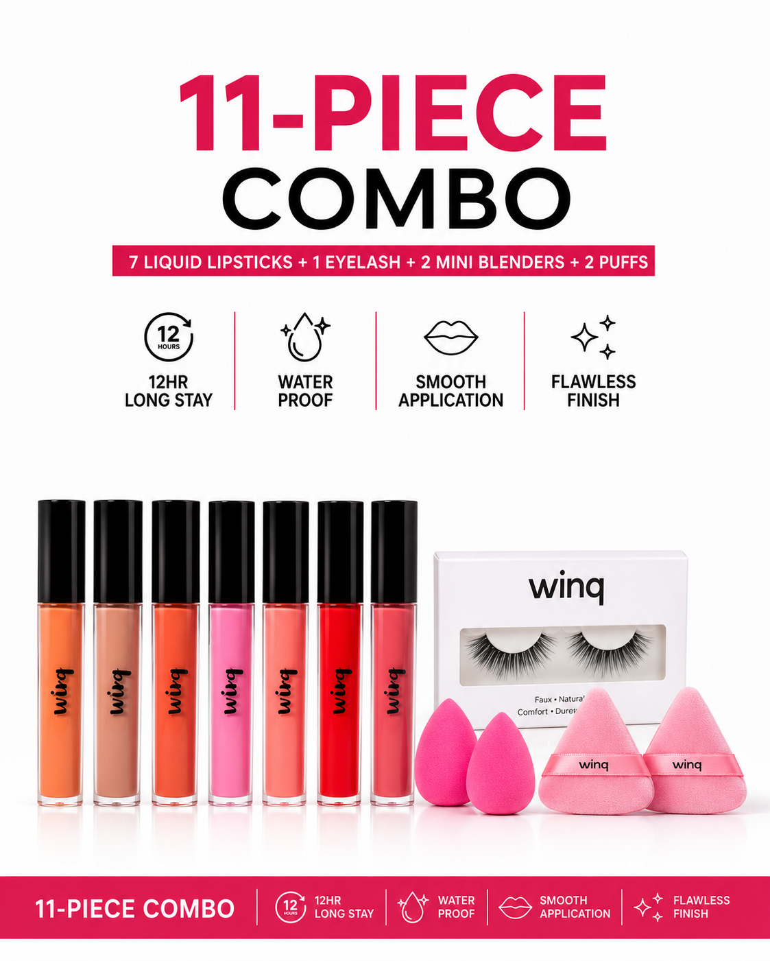 11 pcs in ₹999 COMBO inc free gifts