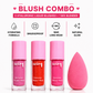 Combo of 3 blushes (flirty,berry,candy) plus free gift