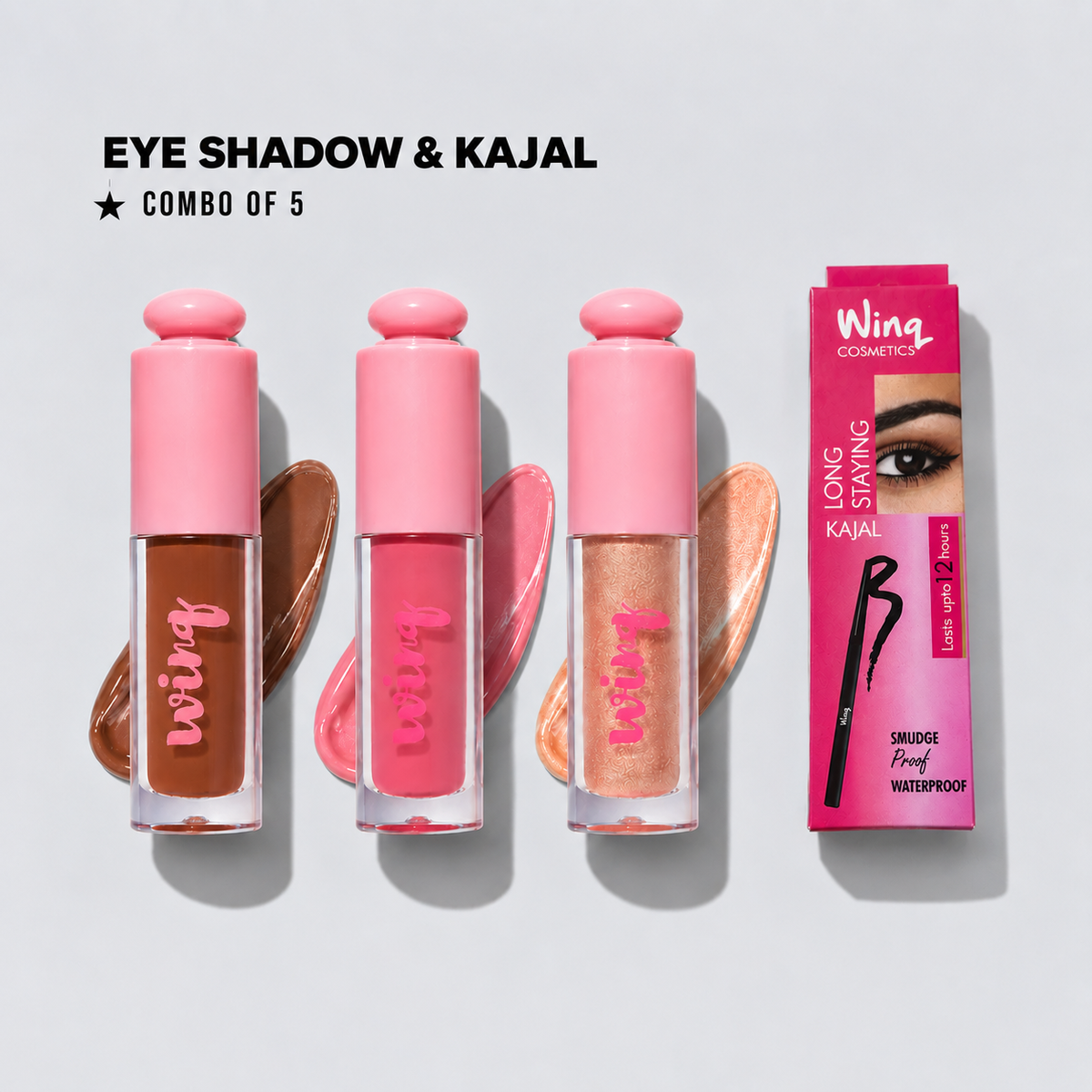 Combo of 5- 3 Liquid Matte Eyeshadows + free gift
