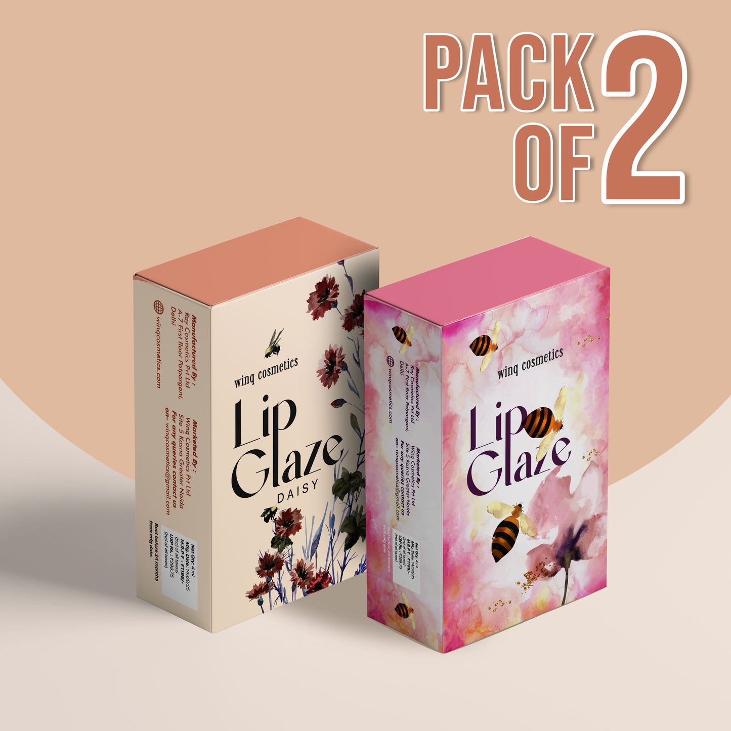 Lip Glaze ( Pack of 2 )