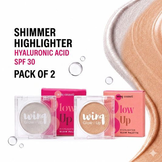 Glow Up Combo - Pack of 2 Highlighters - Gold & Silver