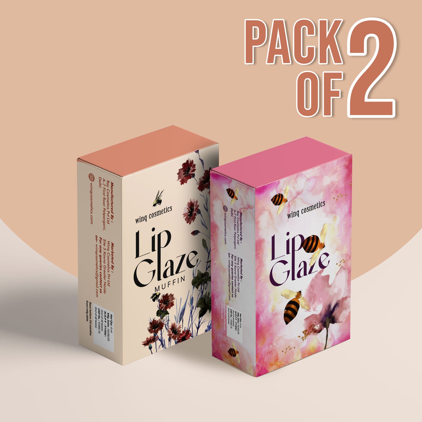 Lip Glaze ( Pack of 2 )