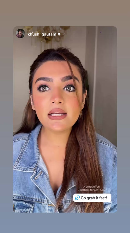 Kriti DS x Apsara Matte Lipsticks (Pack of 7)